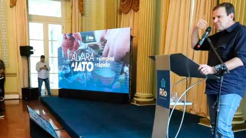 Prefeitura do Rio lança o Alvará a Jato, sistema que emite licença em um minuto